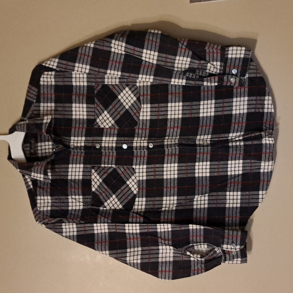 Vintage Men's Rugged Flannel Shirt Size Medium